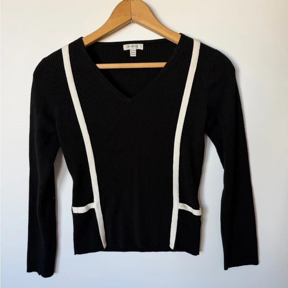 Un1Deux2Trois3 Long Sleeve Ribbed Shirt - Picture 2 of 7